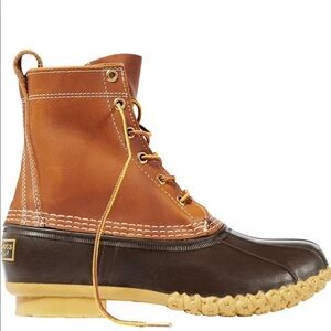 LL Bean Women’s Bean Boots Duck 8” Leather Made in Maine USA SZ 7 snow rain